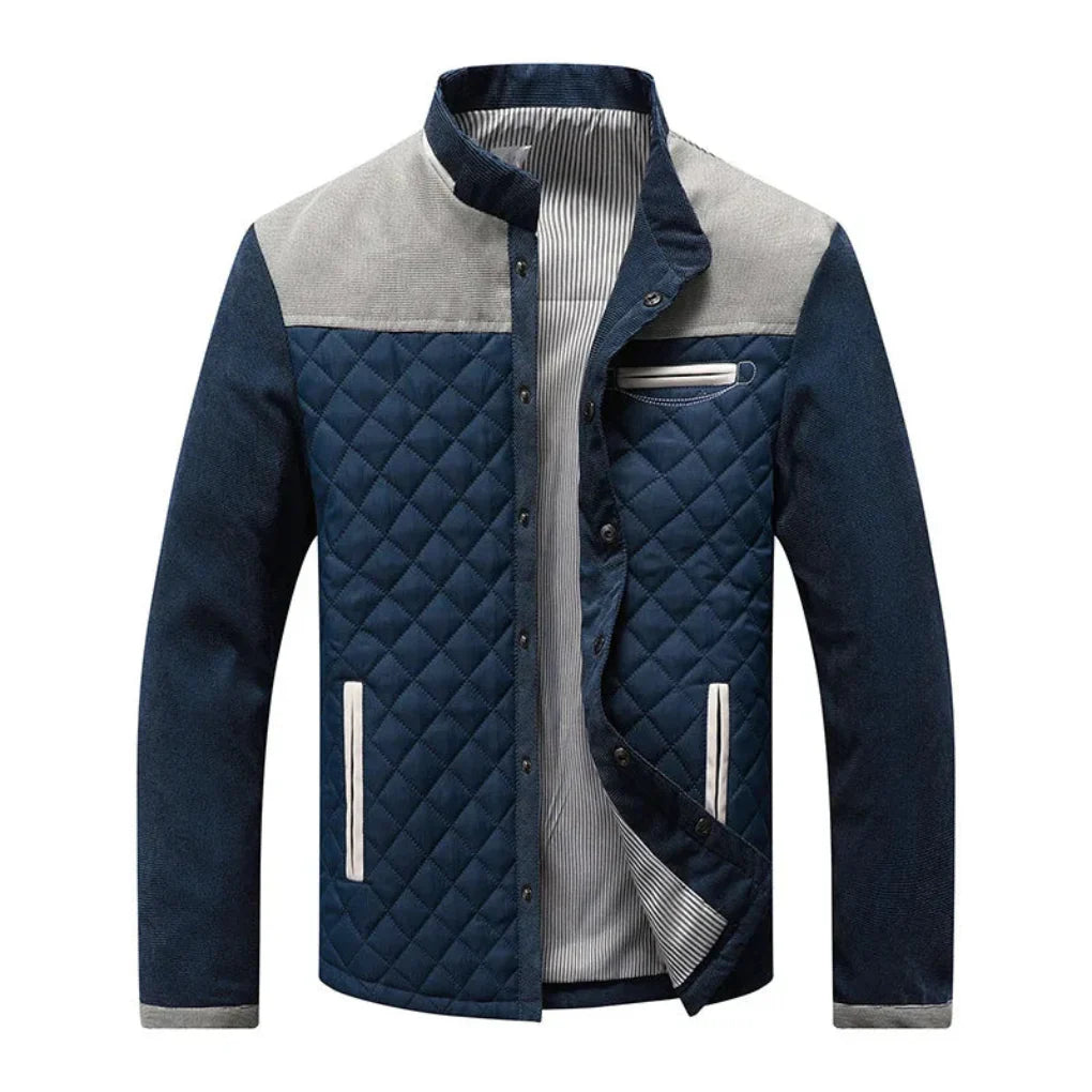Warm Water-Resistant Quilted Mens Jacket