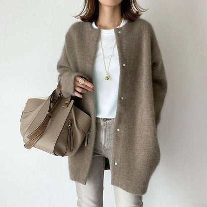 Women's Long Casual Cardigan | With Buttons