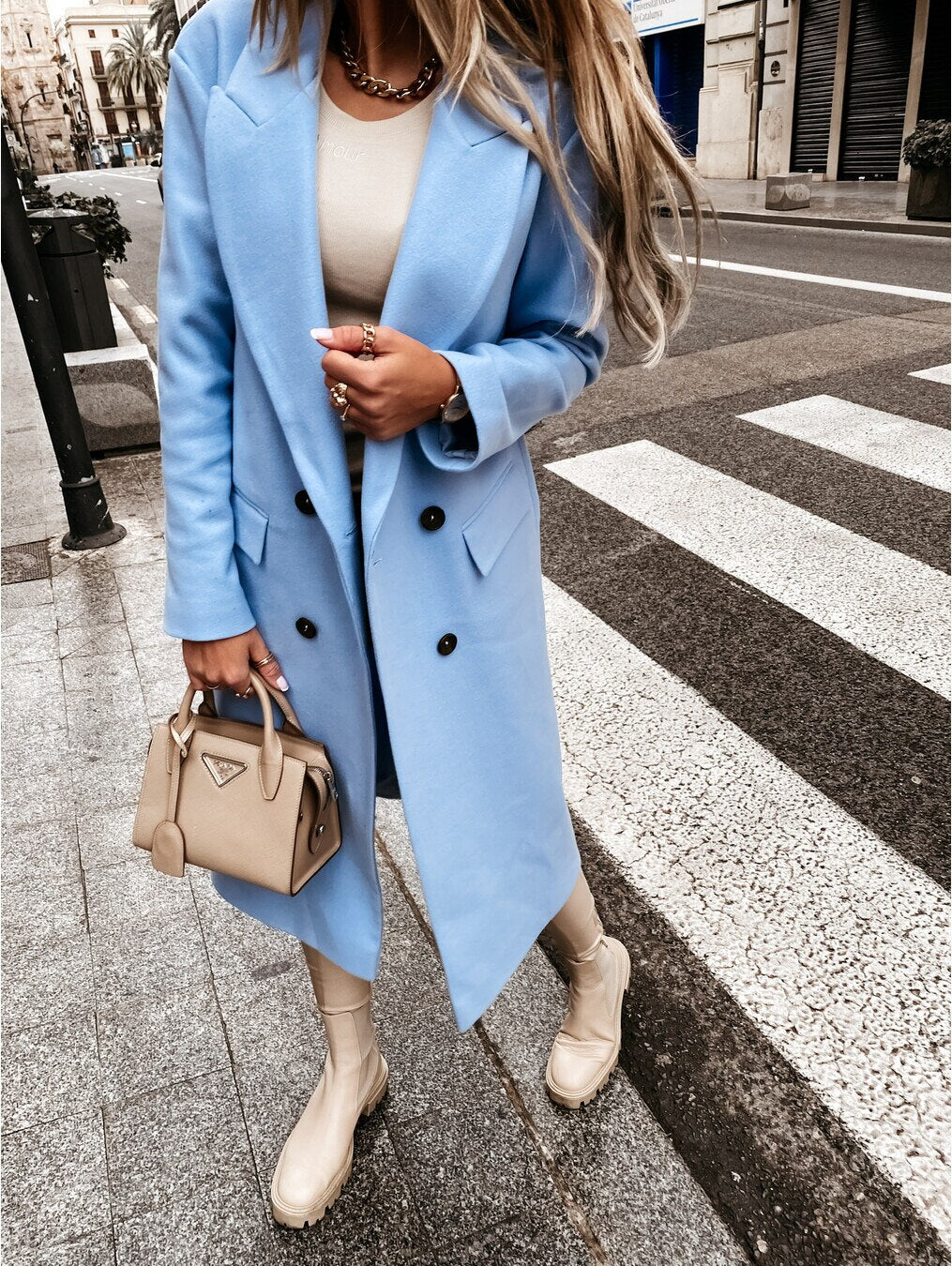 ANNA - Wool coat with buttons