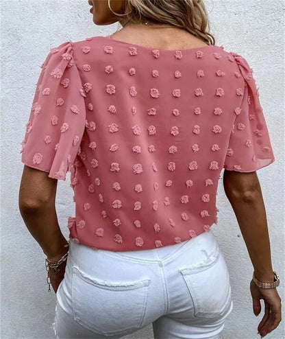 Women's Elegant Shirt with Floral Pattern