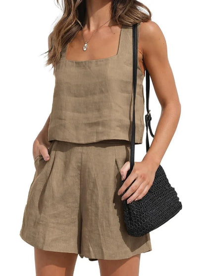 Beatrix | Elegant Summer Set for Women Made of Breathable Linen