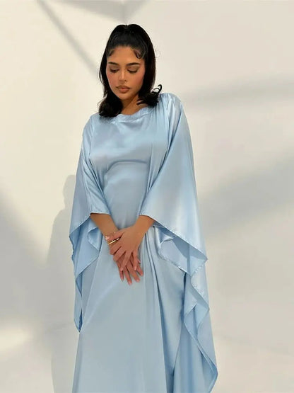 Beautiful Long Evening Dress with Thin Straps and High Cut