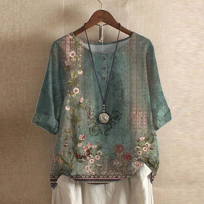 Vintage Style Women's Blouse - Olytrend