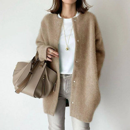 Women's Long Casual Cardigan | With Buttons