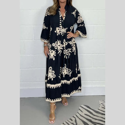 Beatrix | Printed Women's Dress with Relaxed Fit and Various Colors