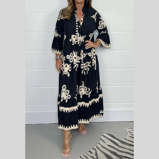 Beatrix | Printed Women's Dress with Relaxed Fit and Various Colors