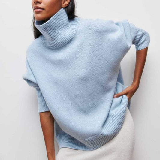 Women's Plus Size Turtleneck Sweater | Long Sleeve