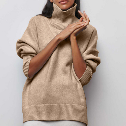 Women's Plus Size Turtleneck Sweater | Long Sleeve