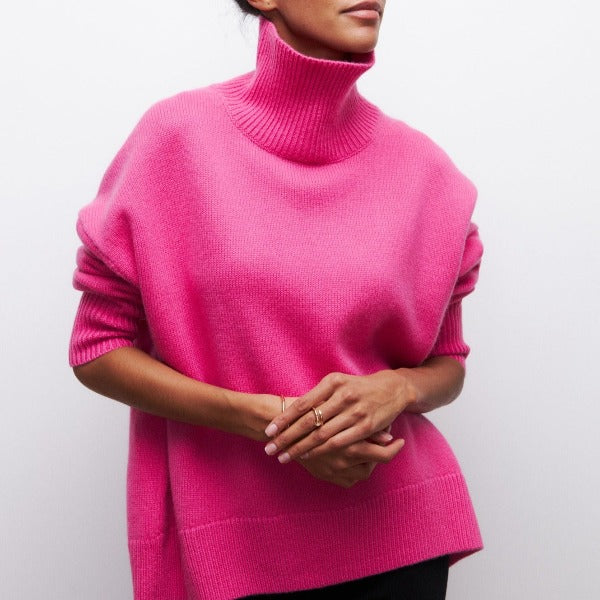 Women's Plus Size Turtleneck Sweater | Long Sleeve