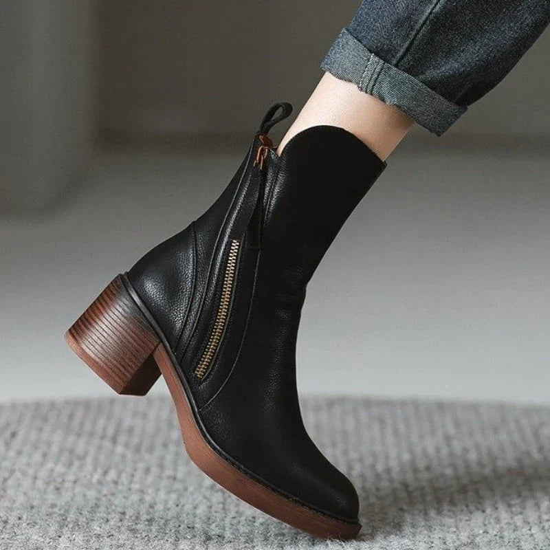 Women's Low Heel Ankle Boots
