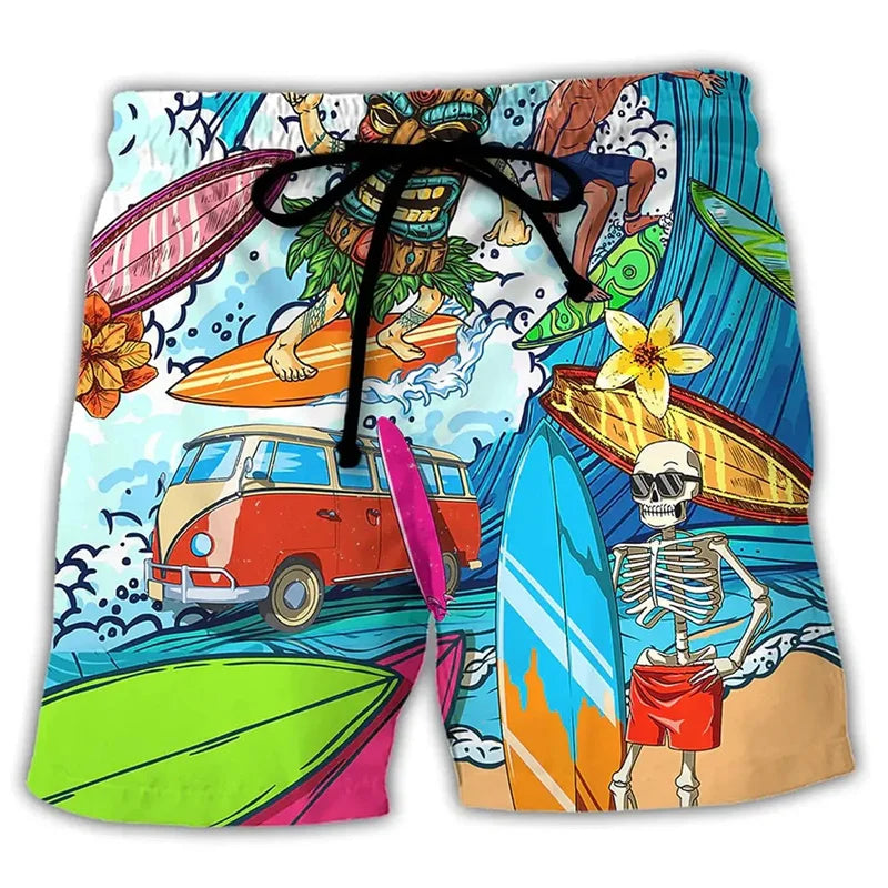 Vibrant Men's Beach Shorts | Colorful Summer Style