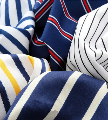 Casual Breton Style Cotton Shirt