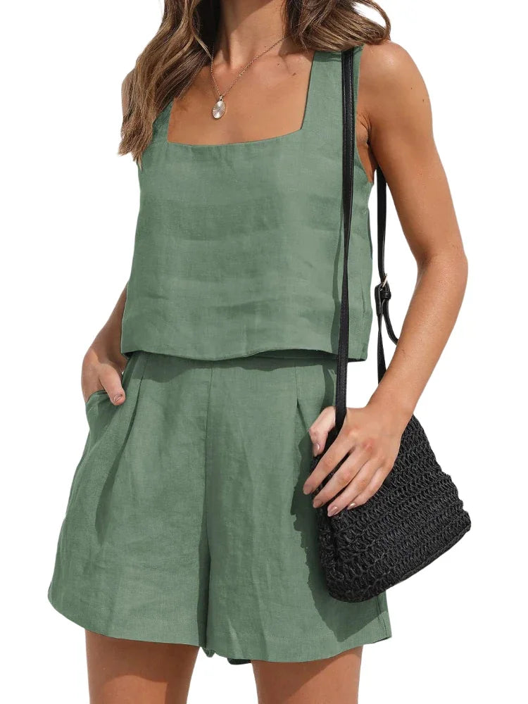 Beatrix | Elegant Summer Set for Women Made of Breathable Linen