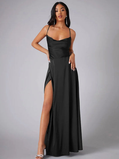 Alvaree – Elegant Long Satin Dress