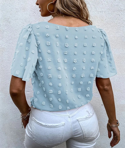 Women's Elegant Shirt with Floral Pattern