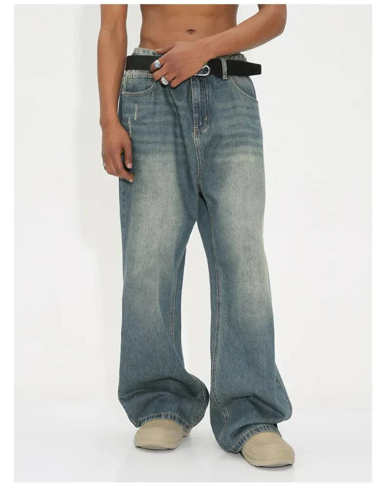 Weldon: Gebrauchte, weite Retro-Jeans