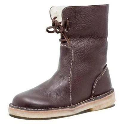 Women's Helena Leather Boots with Wool Lining