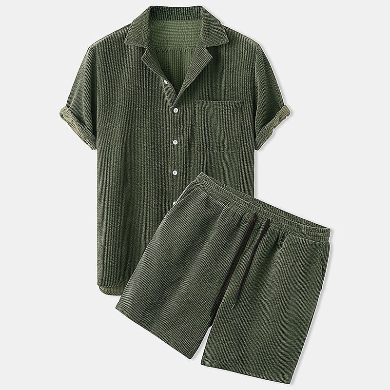 Casual Breathable Men's Summer Outfit Set