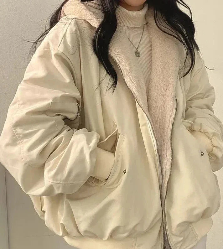 Women's Winter Bomber Jacket | Oversize