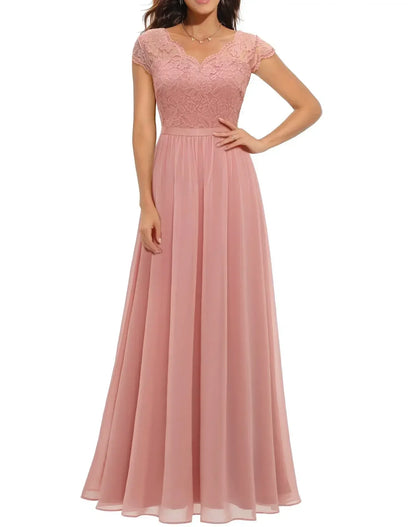 Beautiful Lace Evening Gown for Women