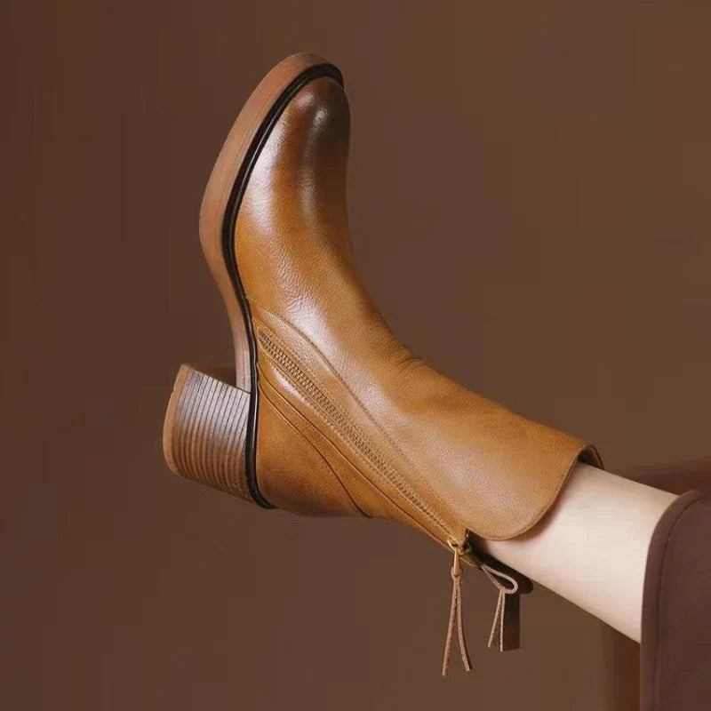 Women's Low Heel Ankle Boots