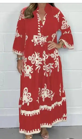 Beatrix | Printed Women's Dress with Relaxed Fit and Various Colors