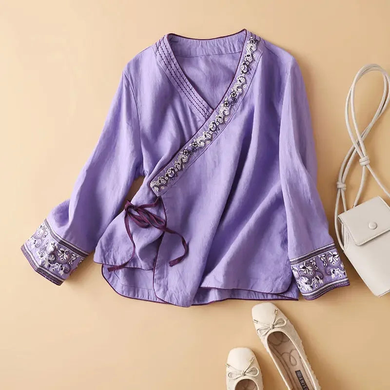 Casual Floral Lightweight Women's Blouse
