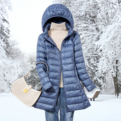 Women's hooded padded classic winter coat