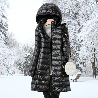 Women's hooded padded classic winter coat