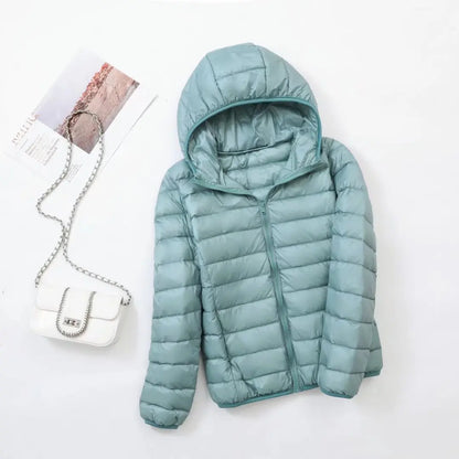 Women's hooded down jacket