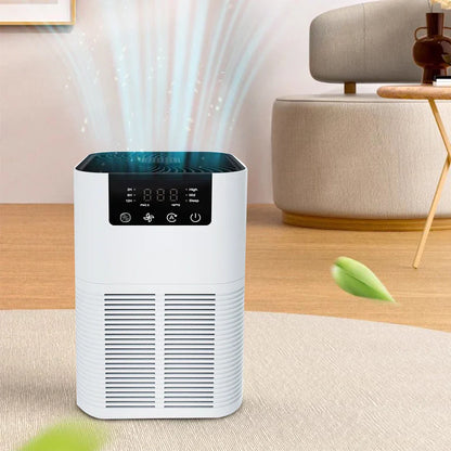 Air purifier with HEPA filter and aromatherapy - Silent ambient air purification for home and bedroom