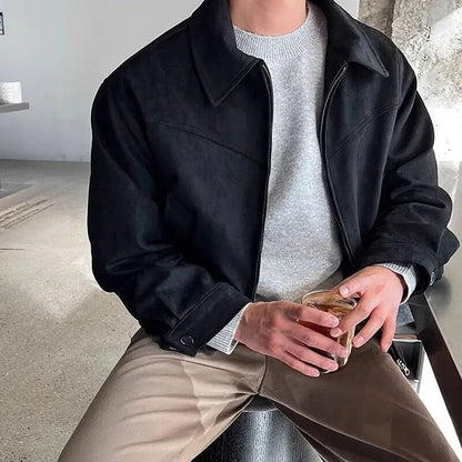 Vintage Men’s Casual Jacket – Classic Lightweight Outerwear