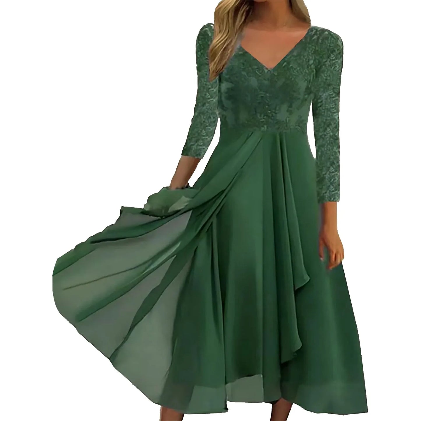 Beautiful Floral Maxi Evening Dress