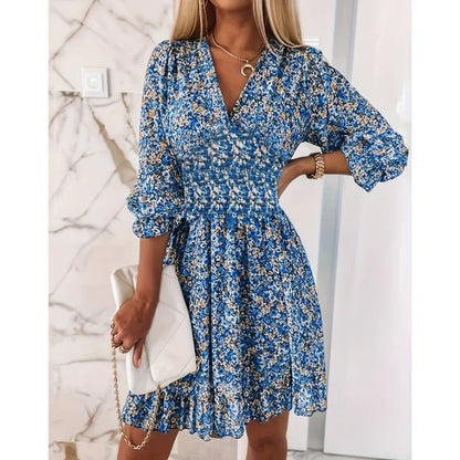 Beatrix | Bohemian Dress with Floral Pattern for Women