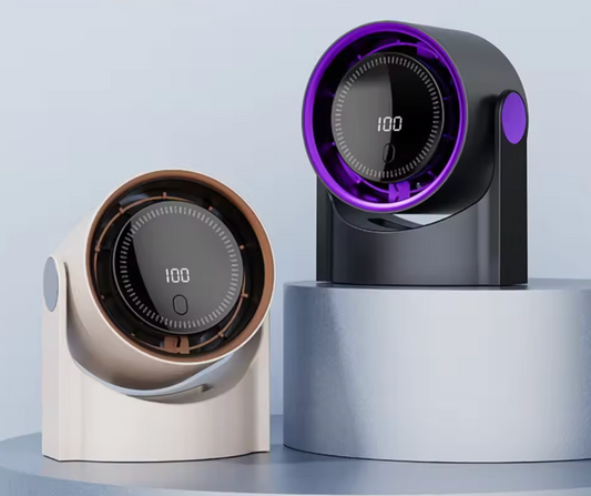 Ultra-quiet bladeless table fan - Safe and efficient air cooler for summer heat