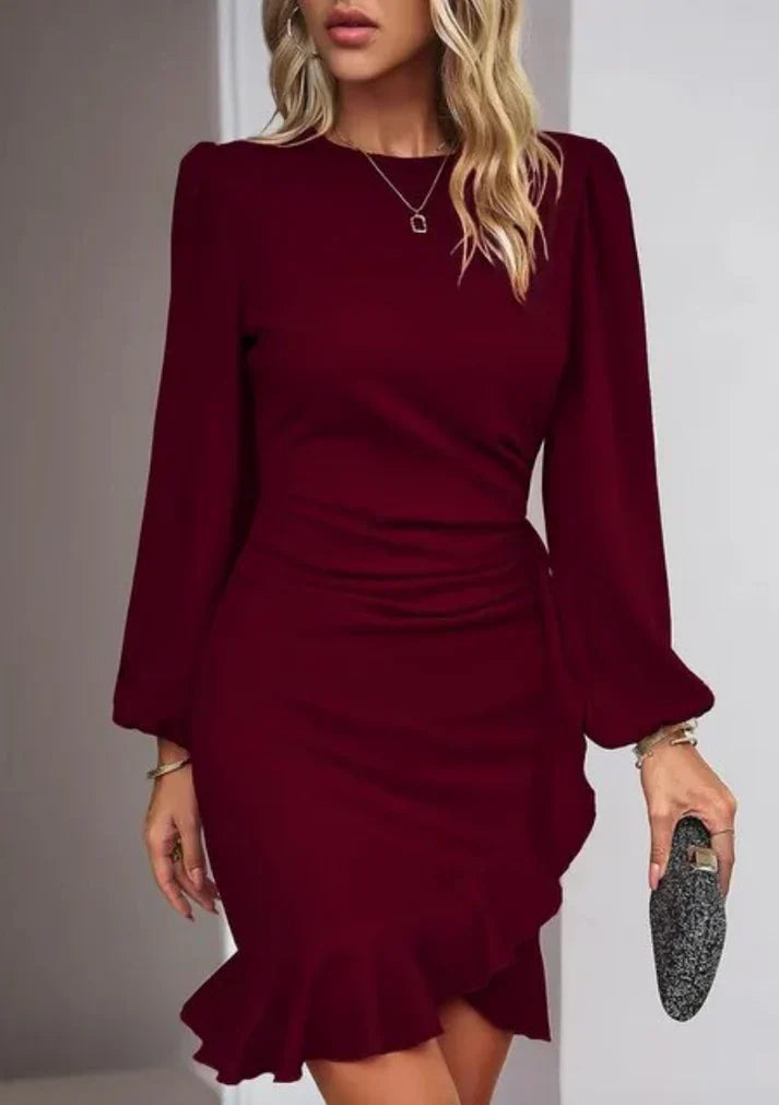 Catherine - Elegant long-sleeve dress