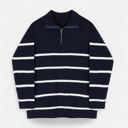 Ancient World | Men's Retro Half-Zip Sweater – Vintage Heritage, Modern Refinement