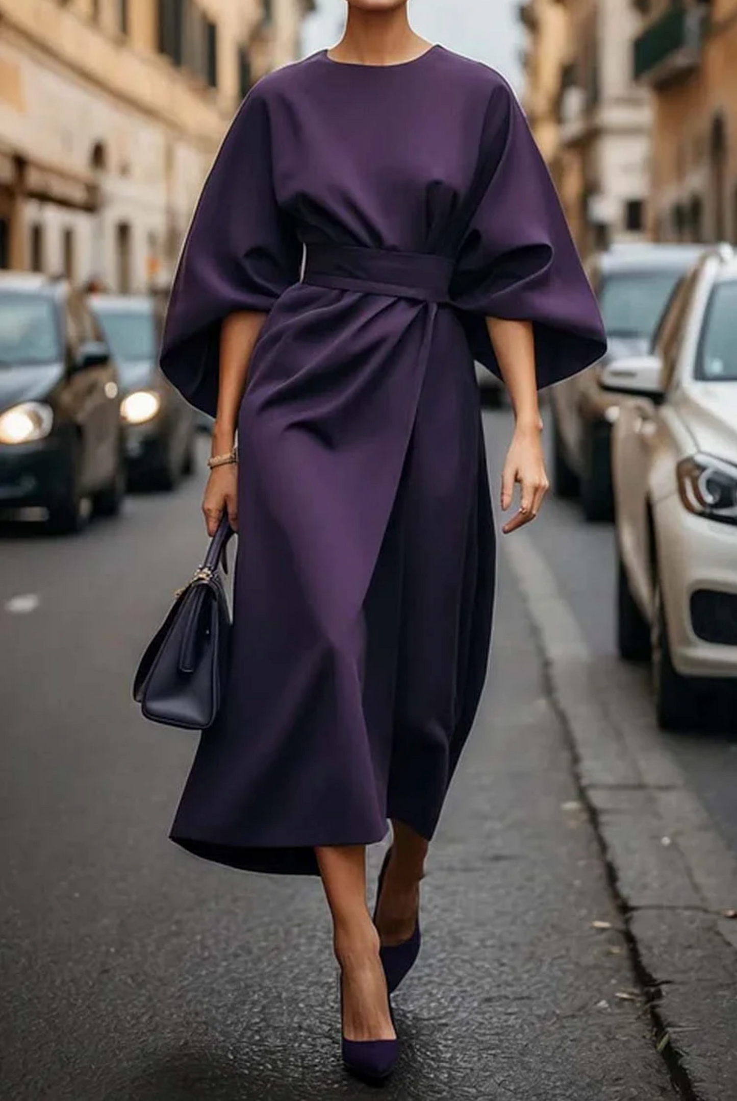 Women's dress | Midi with striking details