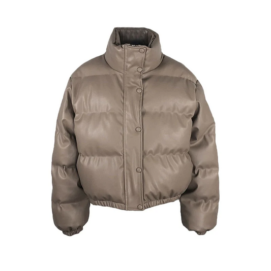Veda Bomber Jacket: Short, Zipped, Ribbed Cuffs