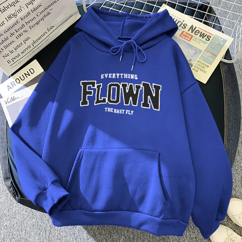 Women's Fashionable Printed Hooded Sweatshirt - Gulya