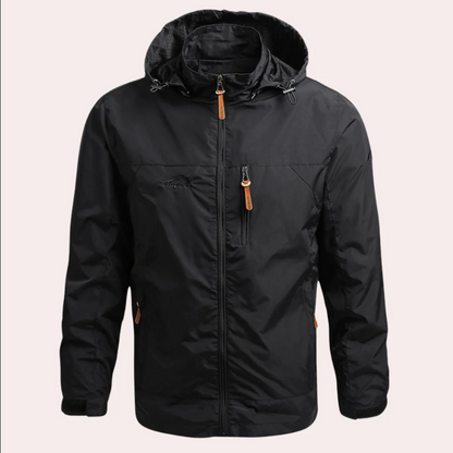 The Imani: A sophisticated, all-weather men's jacket.