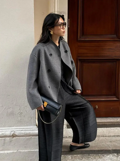 Women's Lisa Coat: Trendy Oversized Fit