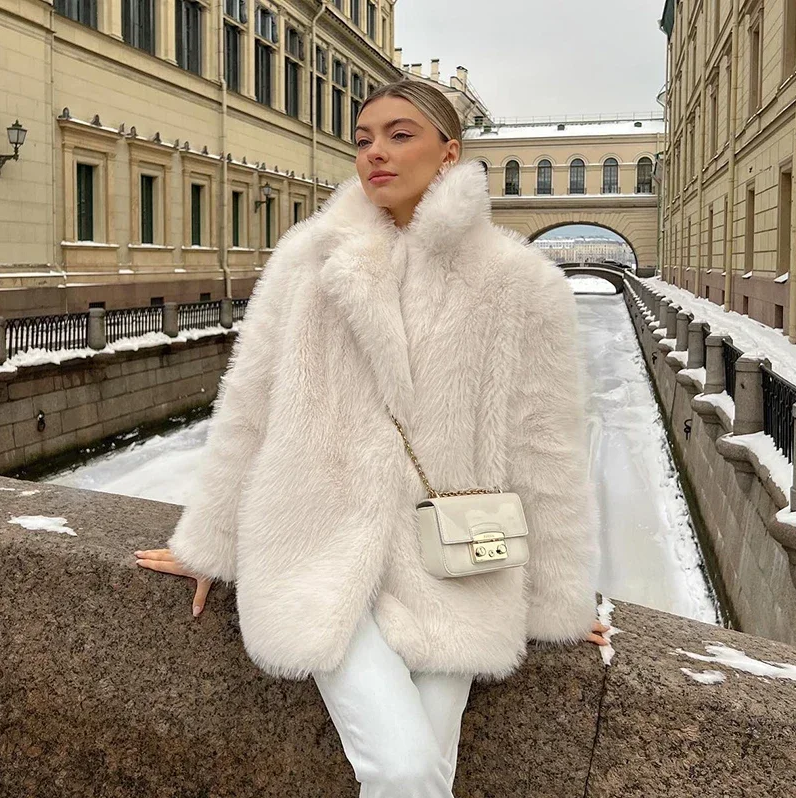 Women's Ivankav Soft Faux Fur Luxury Jacket