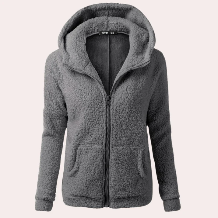Women's Yllva Long Winter Coat with Hood and Buttons