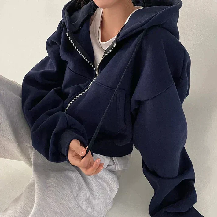 Women's Jonah Oversized Zip-Up Winter Jumper