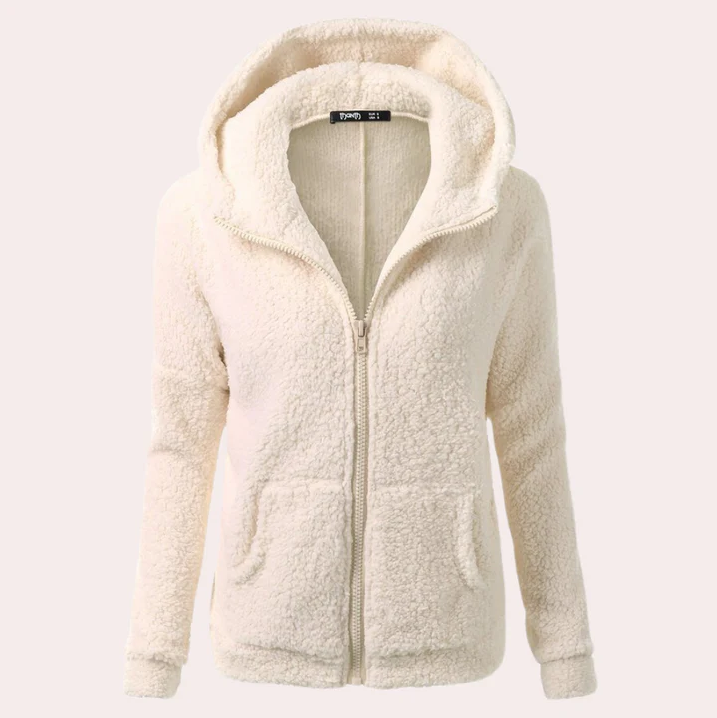 Women's Yllva Long Winter Coat with Hood and Buttons