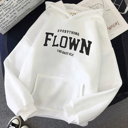 Women's Fashionable Printed Hooded Sweatshirt - Gulya
