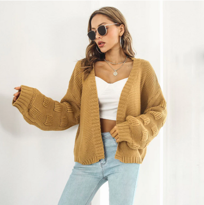 Warm long-sleeve sweater for women, luxurious