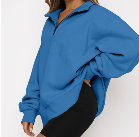 Women's collared Charlotte sweatshirt