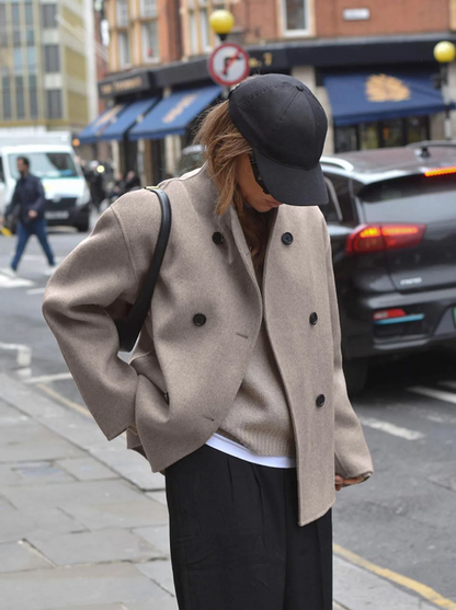 Women's Lisa Coat: Trendy Oversized Fit